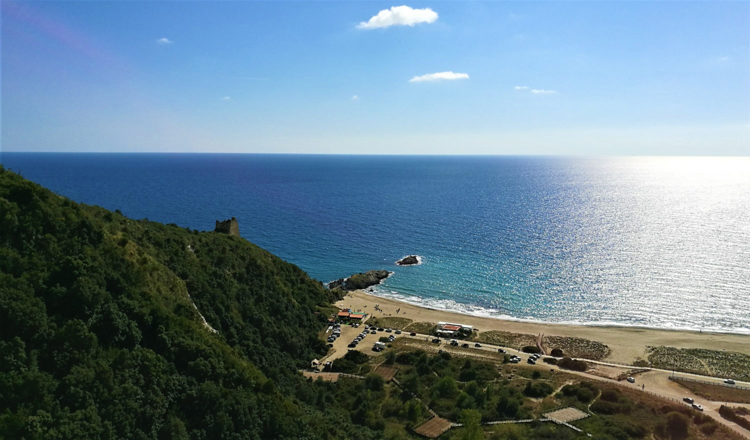 Punta del Telegrafo la spiaggia di torre del telegrafo ad Ascea marina il cilentano cilento